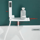 GobekUsa Gray Wall Mounted Waterfall Faucet Set for Bath and Shower