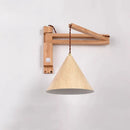 GobekUsa Japanese Style Wind Wall Lamp, Retractable Foldable Bedside Lamp