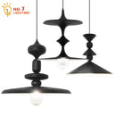 GobekUsa Black Gyroscope Pendant Lights LED G9 Crystal Iron Art Minimalist Luxury