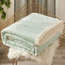GobekUsa Coral Fleece Flannel Blanket: Cozy Single/Queen Size Little Quilt - Winter Office/Dorm Warmth