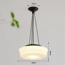 GobekUsa French Retro Shanghai Style Glass Lamp Chandelier