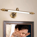 GobekUsa Antique Golden Europe Bronze Mirror Lamp LED 8W 51cm Bedroom Wall Light