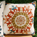 GobekUsa Ethnic Flower Elephant Pillowcase, Hand-Embroidered Boho Cushion Cover