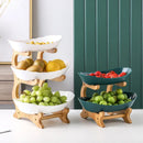 GobekUsa 3-Layer Table Plates Set: Dinnerware, Fruit Bowl, Snack Stand, Cake Plate, Salad Bowl