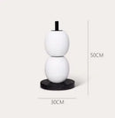 GobekUsa Gourd String Floor Lamp, White Glass Lampshade, Designer Nordic Floor Light