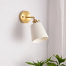 GobekUsa Ceramic LED Wall Light Striped White Modern Nordic Pull Chain Mirror Lamp