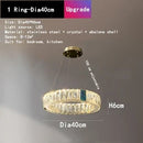 GobekUsa Crystal LED Chandelier for Kitchen Dining Room Duplex Villa Lighting Fixtures