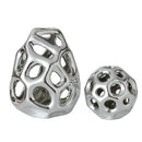 GobekUsa Geometric Golden Hollow Abstract Sphere Sculpture Decor for Home