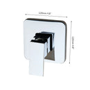 GobekUsa Black Brass Wall Mounted Bathroom Faucet and Shower Mixer with Single Valve