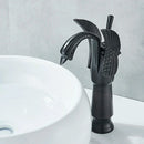 GobekUsa Golden Swan Bathroom Mixer Faucet - Deck Mount Basin Tap with One Handle