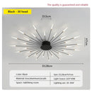 GobekUsa Acrylic Sunflower Ceiling Lamp in Brushed Antique Gold