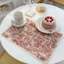 GobekUsa Cotton Linen Place Mat Set - Tableware Cushion for Kitchen Dining