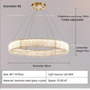 GobekUsa Crystal Living Room Chandelier Modern Simple Atmosphere Zhongshan Lamps