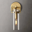 GobekUsa Industrial Glass Wall Lamp Retro Sconce for Bedroom Study Loft Dining Room