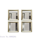 GobekUsa Golden Border Square Mirror Wall Decor Combination