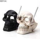 GobekUsa Creative Skull Ashtray - Halloween Decor & Smoking Accessory, Portable & Windproof Resin Craft Gift