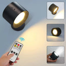 GobekUsa Double Head Wall Lamp: Touch Control, 360 Rotatable, USB Rechargeable Night Light