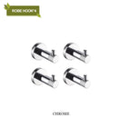 GobekUsa Bathroom Accessories Set: Rose Gold Chrome Hook, Brushed Gold Towel Rack, Stainless Steel Toilet Paper Holder