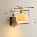 GobekUsa LED Ceramic Wall Sconce Pull Chain Switch Light Fixture