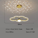GobekUsa Cloud Flower LED Chandelier: Modern Starry Sky Decor for Kid's Bedroom and Study Hall