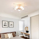 GobekUsa Creative Star LED Ceiling Chandelier - Brushed Antique Gold Living Bedroom Lamp
