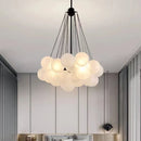 GobekUsa Frosted Glass Ball Pendant Lights for Modern Restaurant Chandelier