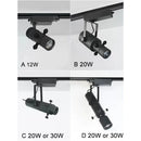 GobekUsa Dimmable LED Track Light: 20W/30W Spotlight for Museum Art Gallery Exhibition