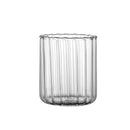 GobekUsa Glass Ripple Cup - Heat Resistant Nordic Design for Water, Juice, Milk, Whiskey