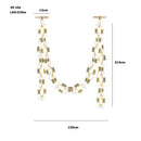 GobekUsa Crystal Gold Chain Chandelier Ceiling Lamp for Home Décor