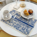 GobekUsa Cotton Linen Place Mat Set - Tableware Cushion for Kitchen Dining