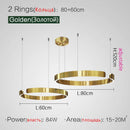 GobekUsa LED Ring Chandelier for Home Decor - Modern Nordic Style Lighting