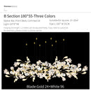 GobekUsa Ginkgo Biloba Chandelier: Elegant Duplex Living Room Hotel Lobby Pendant Light