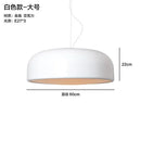 GobekUsa Glossy Black Round Nordic Pendant Light for Dining Room and Bar Decor