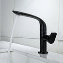 GobekUsa Basin Faucet: Brass Black Bathroom Mixer Tap, Single Handle Hot Cold Lavatory Faucet