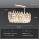 GobekUsa Crystal LED Chandelier | Long Stairway Villa Light | Modern Luxury Post Lamp