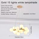GobekUsa Gold LED Chandelier, Modern Pendant Light for Living Room, Kitchen, Bedroom, Dining Room