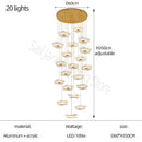 GobekUsa Lotus Leaf Chandelier: Modern Nordic Design for Living Room, Bedroom, Attic.