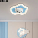 GobekUsa Kids Room Ceiling Lights Pink Blue Modern Children's Lamp for Home Decor