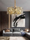 GobekUsa Crystal Chandelier: Modern Bedroom Lighting Fixture for Home Decoration