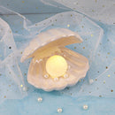 GobekUsa Ceramic Shell Pearl Night Light: Modern Nordic Bedroom Decor and Bedside Lamp