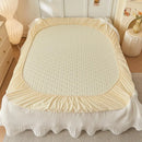 GobekUsa Lace Ruffles Cooling Bed Skirt Set with Pillowcases