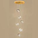 GobekUsa Crystal LED Chandelier for Staircase: Luxury Indoor Stair Lighting Fixture