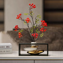 GobekUsa Geometric Golden Rockery Vase Stack for Home Decor