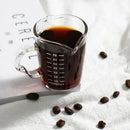 GobekUsa Glass Espresso Measuring Cup Double Mouth Clear Scale Milk Latte Jug