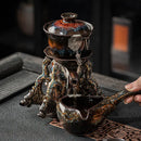 GobekUsa Dragon Teapot & Magnetic Rotating Tea Set, Chinese Kung Fu Teaware