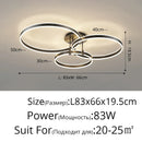 GobekUsa LED Acrylic Chandeliers Up/Down Lights Lusters for Living Room Bedroom Home Decor