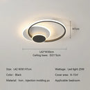GobekUsa Circles LED Ceiling Lights Modern Minimalism Dimmable Bedroom Lamp Fixtures