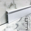 GobekUsa LED Aluminium Profile Baseboard 1M/2M Linear Light Bar for Surface Mounted Skirting