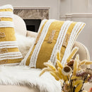 GobekUsa Geometric Tufted Plush Cushion Cover for Stylish Home Decor