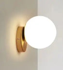 GobekUsa Glass Ball Wall Lamp: Modern Nordic Design for Bedroom, Living Room, Study & Aisle